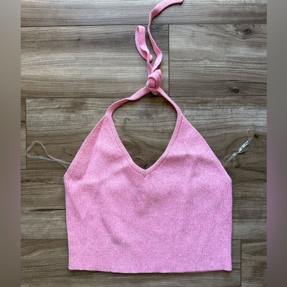 FULL TILT Womens Space Dye Halter Top Size XL Pink NEW - Picture 4 of 10